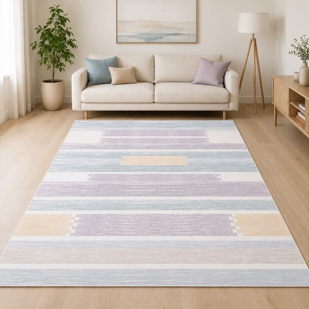 Tapete Belga 2,00x1,40 sem Pelo Antiderrapante Moderno Macio Luxo