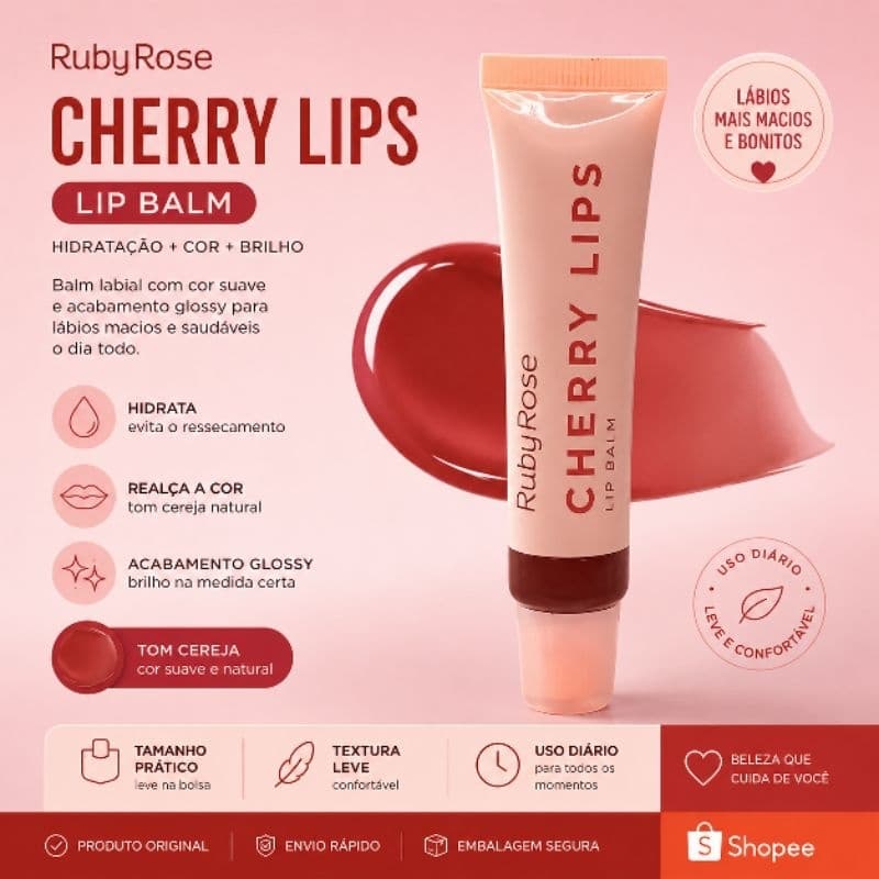 Lip balm cherry lips