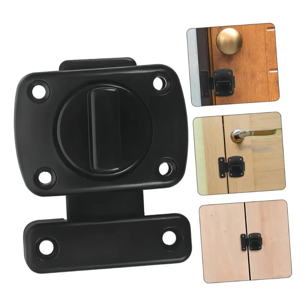 Fechadura de Segurança em Liga de Zinco e Aço Inox – Tranca Anti Roubo para Porta, Fácil Instalação