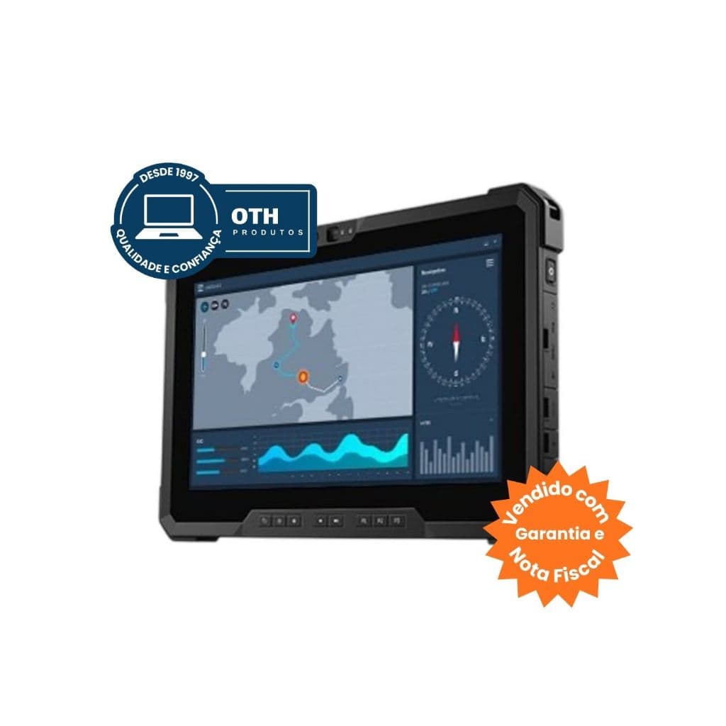 Tablet Dell Latitude Rugged Extreme 7220, Tela Full HD 12", Intel Core i5, 16GB, SSD-1TB - Preto - Usado, NF e Garantia