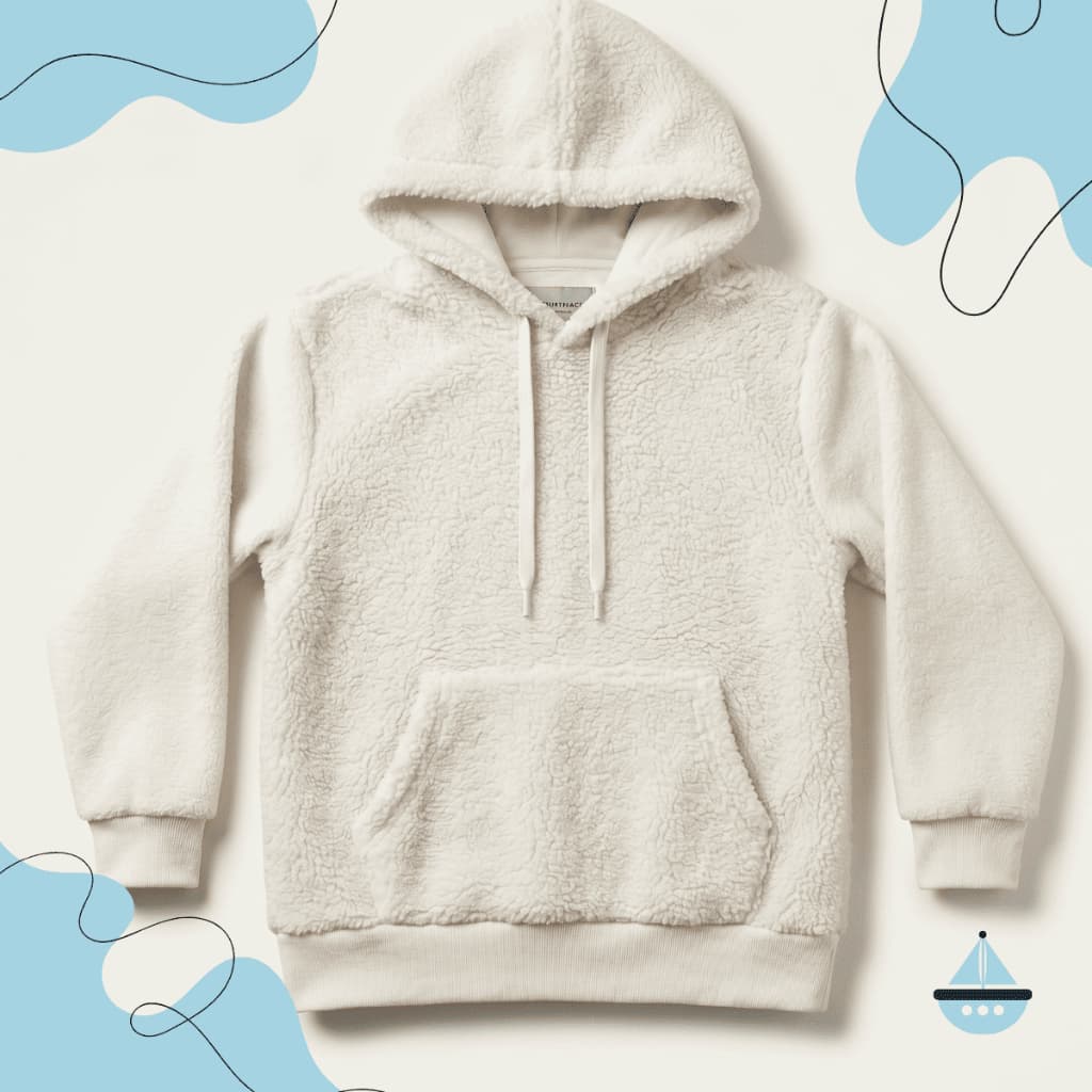 Moletom Infantil de Pelinho Teddy Bolso Canguru de Frio Com Capuz Menina e Menino Bebê Unissex Fofo
