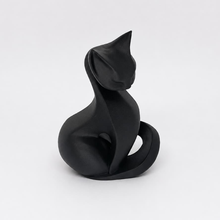 Escultura De Gato Decoração Moderna Minimalistas
