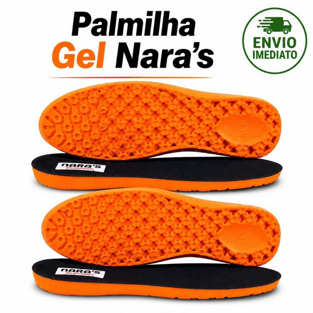 Palmilha Gel P.U Anatômica Anti Impacto Extra Macia Conforto Diário  Masculina Feminina