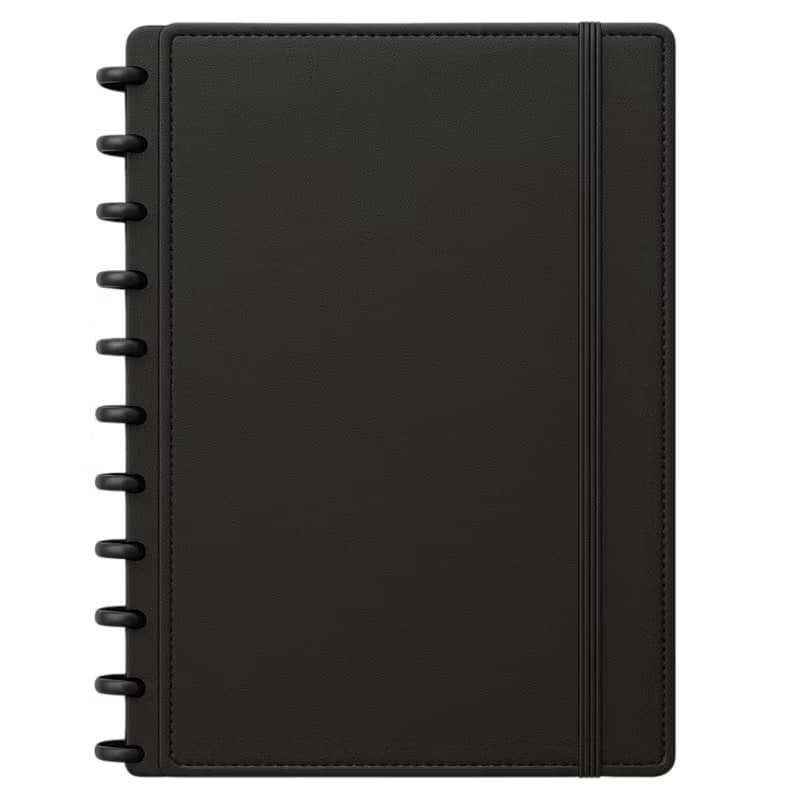 Caderno De Discos Inteligente Grande A4 Capa Dura Escolar 80 Folhas Pautadas Planner Diário 11 Discos Universitário