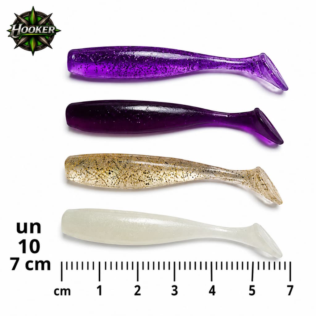 shad 7cm kit 10 unidades + brinde