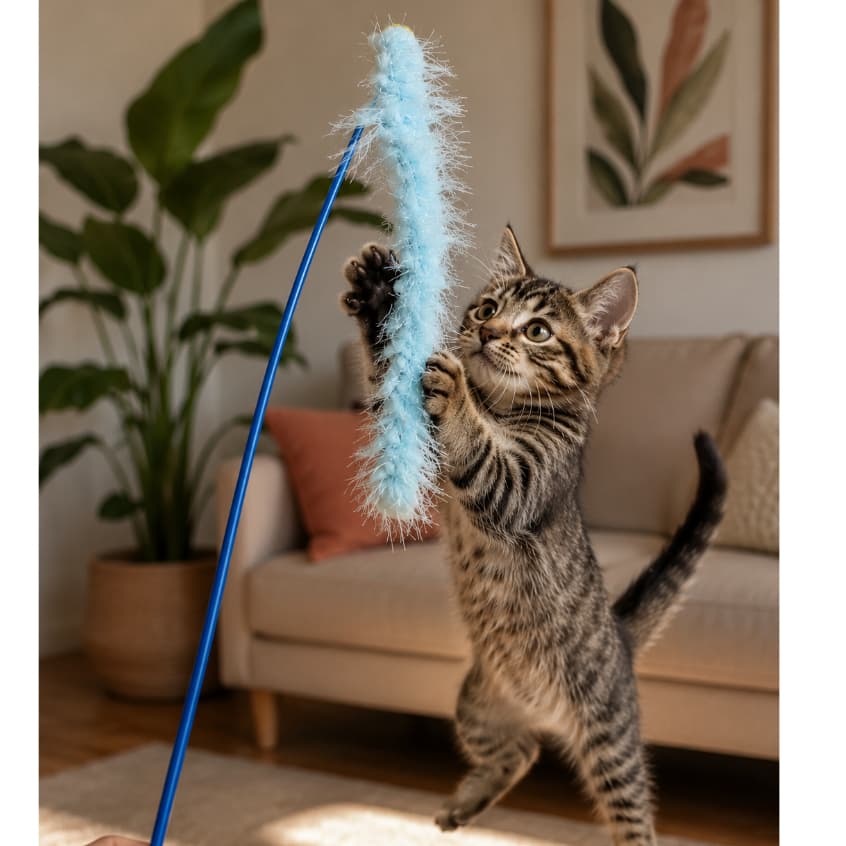 Varinha Divertida Gato Provocação Acessórios Para Animais De Estimação