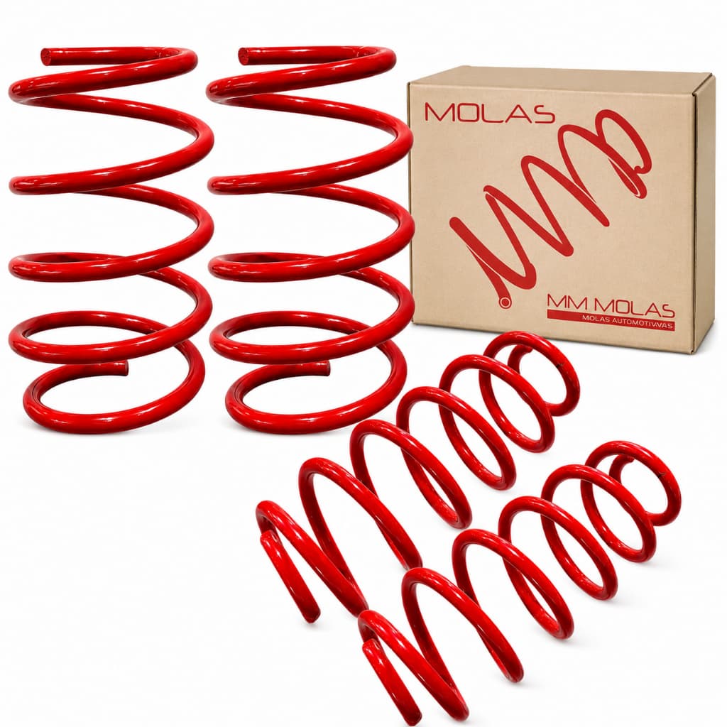 Kit 4 Molas Esportivas Do Golf Sapao 2000 Ate 2014 Audi A3 1.6 Ou Vw Golf 1.6  Bora / 1.8 Mm Molas