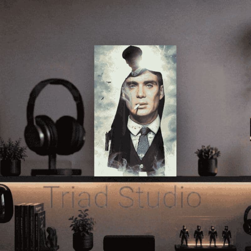 Placa Decorativa Peaky Blinders Thomas Shelby Quadro MDF 3mm Sala Quarto Escritório Decoração Moderna Geek