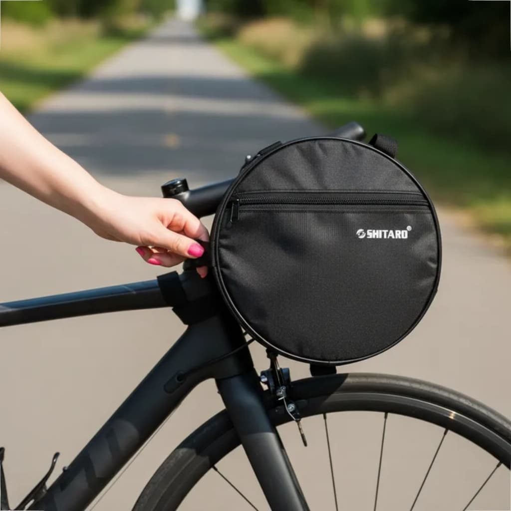 Bolsa de Quadro para Bike Redonda Shitaro Bicicleta Viagem Passeio Impermeável