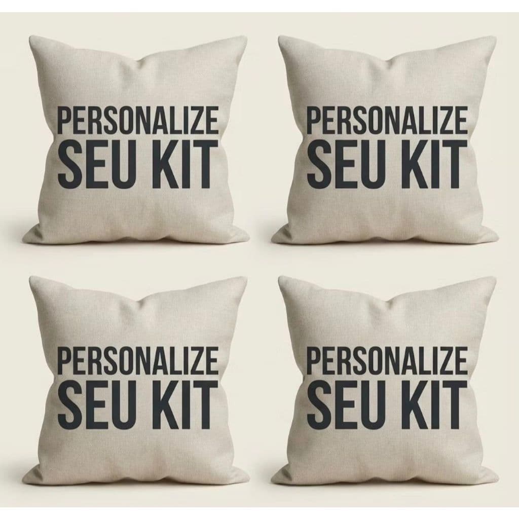 24 CAPAS DE ALMOFADA 45X45CM PERSONALIZADA, SEU MOMENTO SUA ARTE