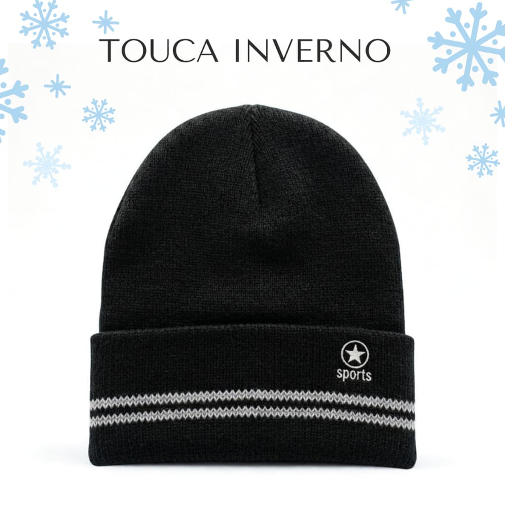 Touca Inverno Pelúcia Forrada Frio Casual Macia Unissex Moda Confortável Térmico Ajustável