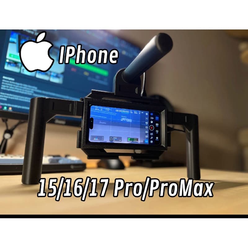 estabilizador iphone, grip iphone, suporte iphone filmagem, estabilizador celular, suporte para gravaçã.