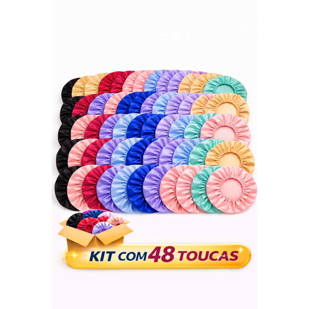 Kit Toucas De Cetim Coloridas Anti Frizz Day After Para Revender Atacado
