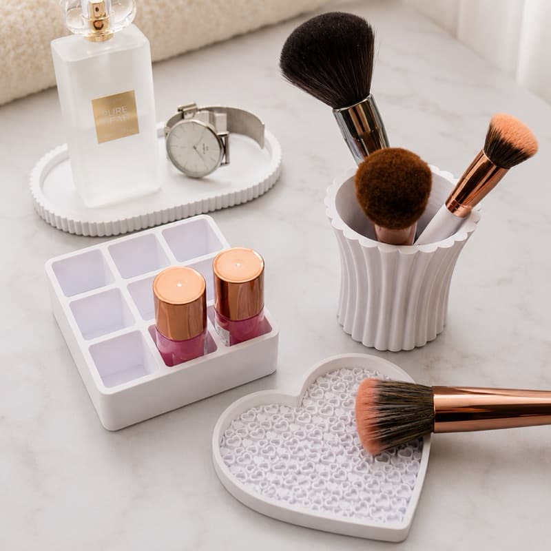 Kit Organizador de Maquiagem para Penteadeira Quarto Cosméticos