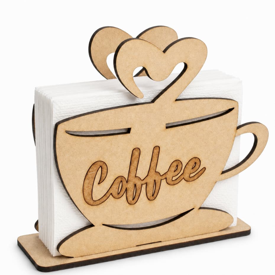 Kit Porta Guardanapo MDF Decoração Organizador Mesa Posta Eventos Restaurante