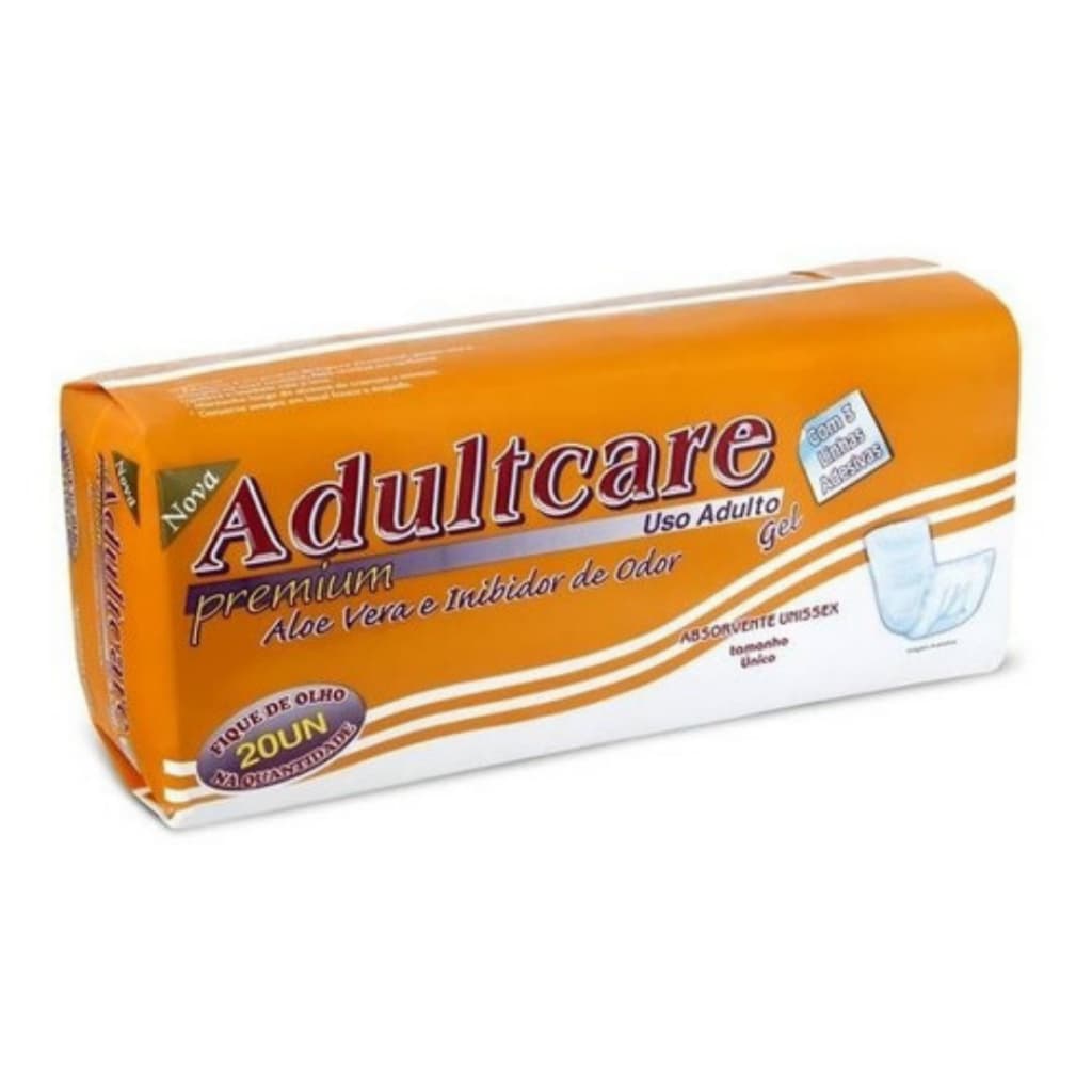 Absorvente Geriátrico Unissex Adultcare Premium 20un