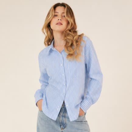 Camisa Feminina Premium Gringa Casual Linho Algodão Estilosa Oversized Manga Longa
