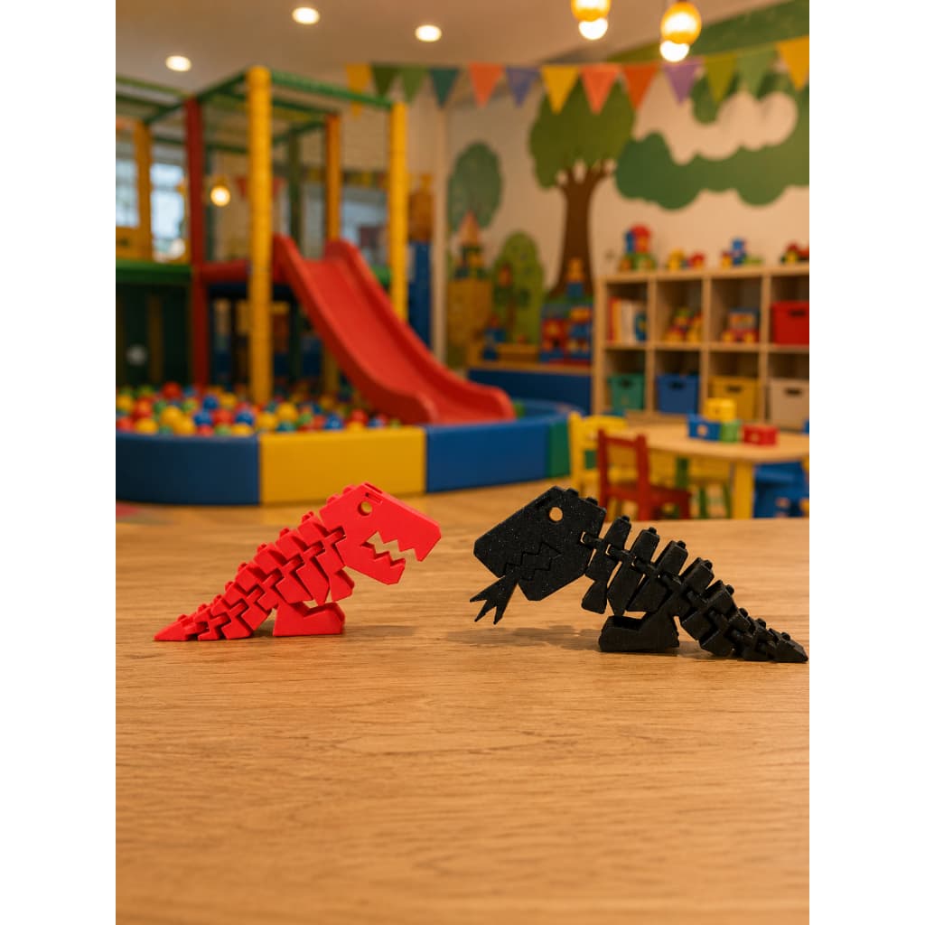 Dinossauro Articulado 3D T-Rex Flexível Brinquedo Viral Colecionável