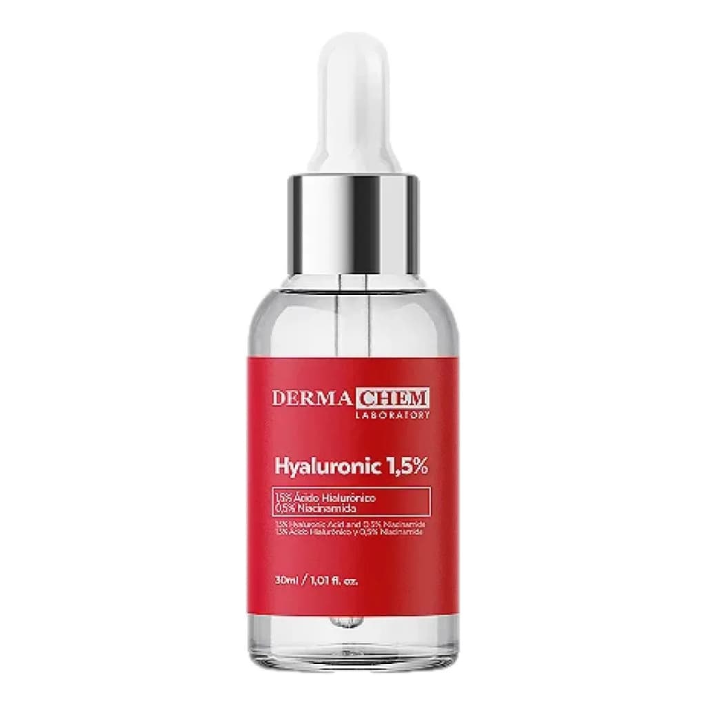 Sérum Ácido Hialurônico 1,5% Dermachem 30ml Hidratação e Preenchimento Facial