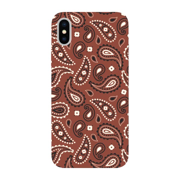 Capinha para iPhone X Anti Impacto Fashion - BANDANA MARROM