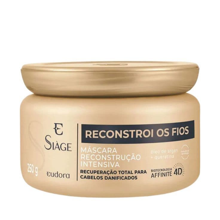Máscara Capilar Eudora Siáge 4D 250g: Reconstrução, Força e Hidratação