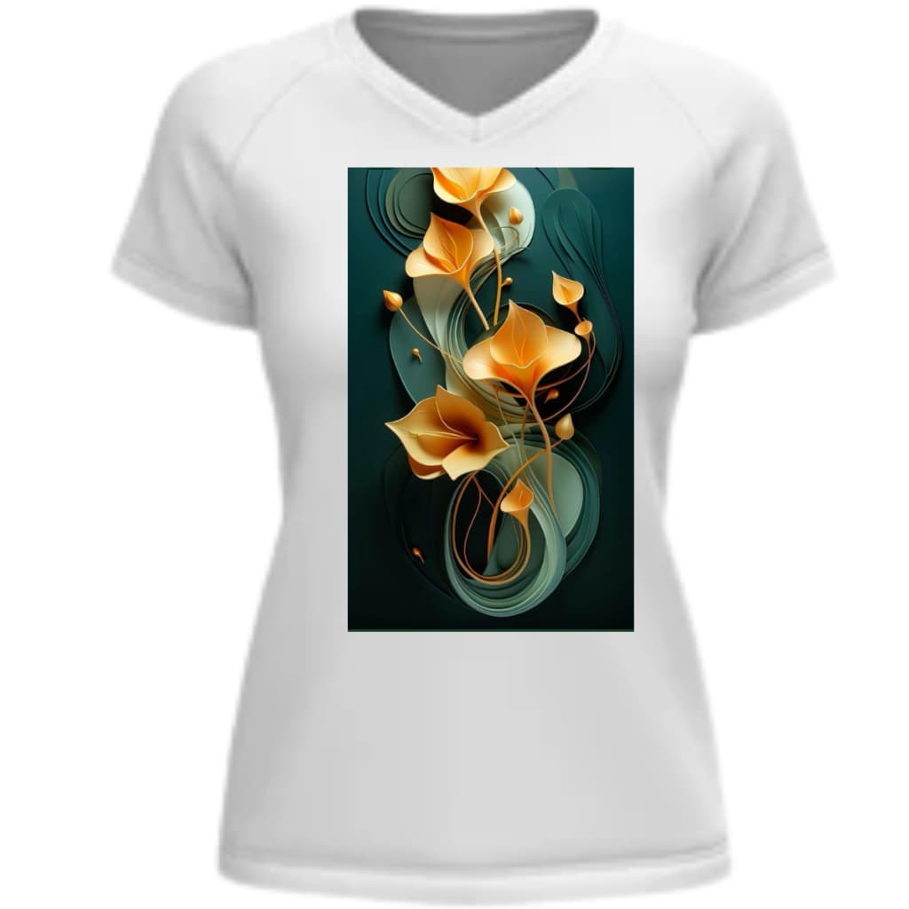 CAMISETA FEMININA, BABY LOOK , ESTAMPA FLORAL.