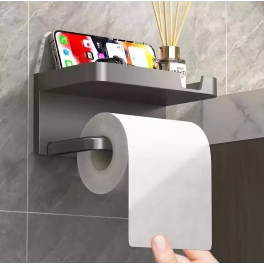 Suporte De Papel Higiênico De Parede Organizador Lenços De Banheiro Para Rolo De Cozinha