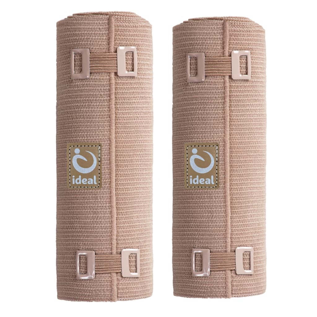 Kit 2 Atadura Elástica Lavável Compressão Bandagem Funcional Esportiva Suporte e Dor Muscular Ortopédica 15 X 130 cm