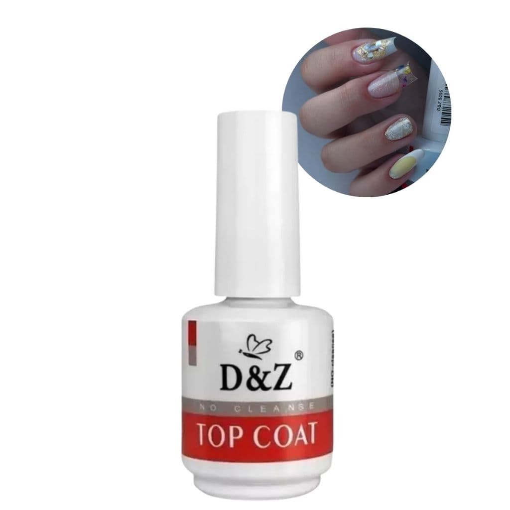 Top Coat Selante Extra Brilho Unha Gel E Porcelana D&z 15ml