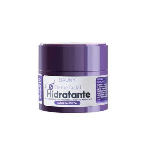 CREME FACIAL HIDRATANTE DA BAUNY ESCOLHA DIURNO OU NOTURNO