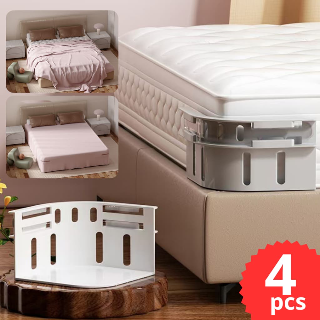 Kit 4 Prendedor Fixador para Lençol Prender a Roupa de Cama no Lugar Arrumar Trava Antideslizante