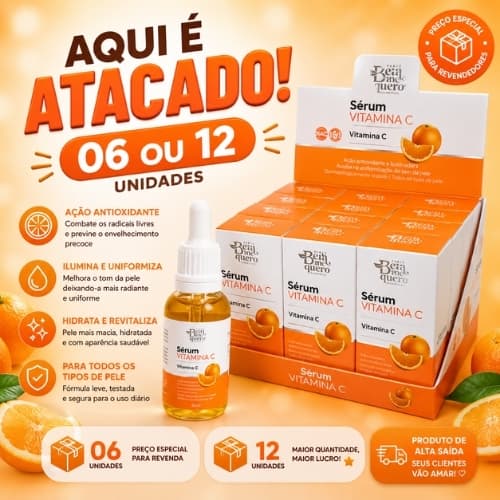 Display 12 Unidades ou Kit 06 Unidades Vitamina C