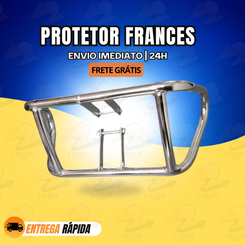 Mata Cachorro CROMADO + Parafuso Protetor Motor CG 160 Start Fan Titan 125 150