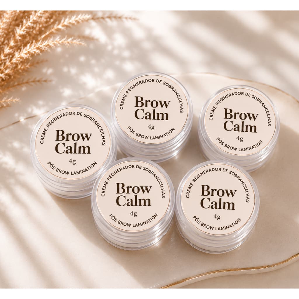 KIT COM 5 PÓS BROW LAMINATION CREME REGENERADOR 4g