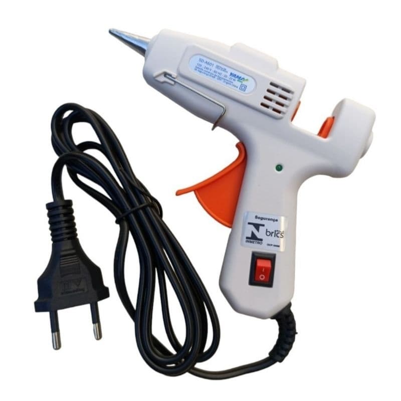 Pistola De Cola Quente Yama Pequena 20w Bivolt botão Liga Desliga