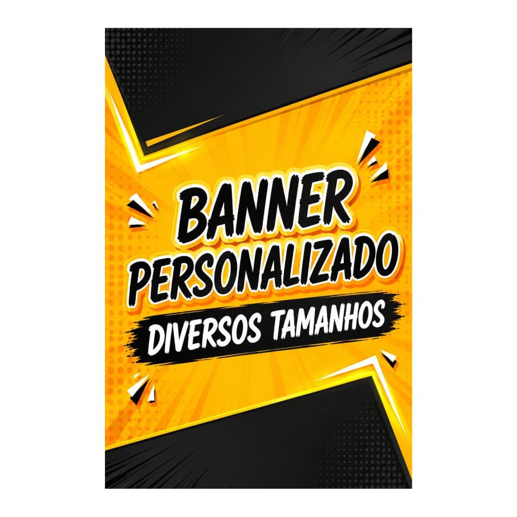 Banner Personalizado Comunicação Visual Festa Empresa Evento em Alta Qualidade Completo