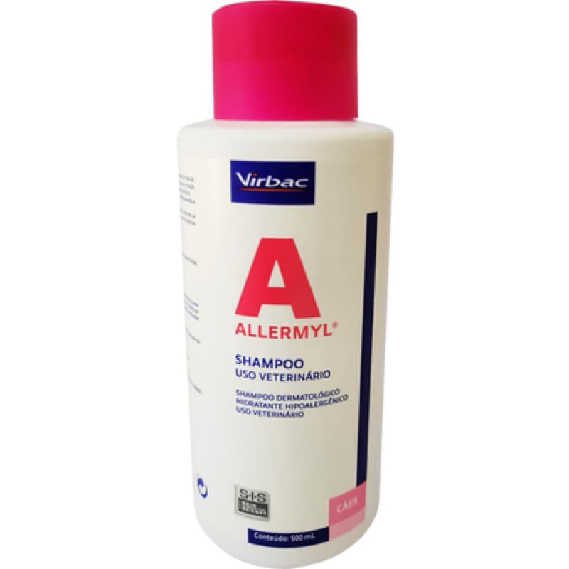 Shampoo Dermatológico Virbac Allermyl 250ml - Limpeza e Hidratação Profunda