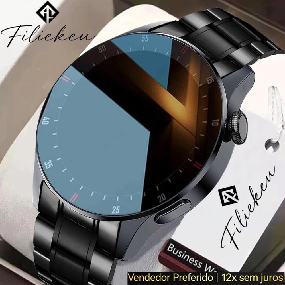 smartwatch relogio polegadas resistência à água IP68 caixa de liga metálica modo esport ivotela IPS amplo ângulo
