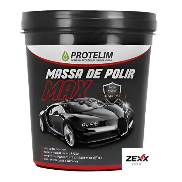 Massa de Polir Max Remove Riscos e Marcas da Protelim 1kg
