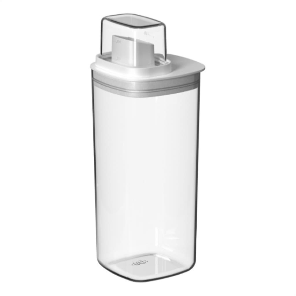 Dispenser Multiuso1,5L Quadrado Sabão Amaciante Lavanderia Produto de Limpeza Organizador Mantimentos Linha Flow Ou