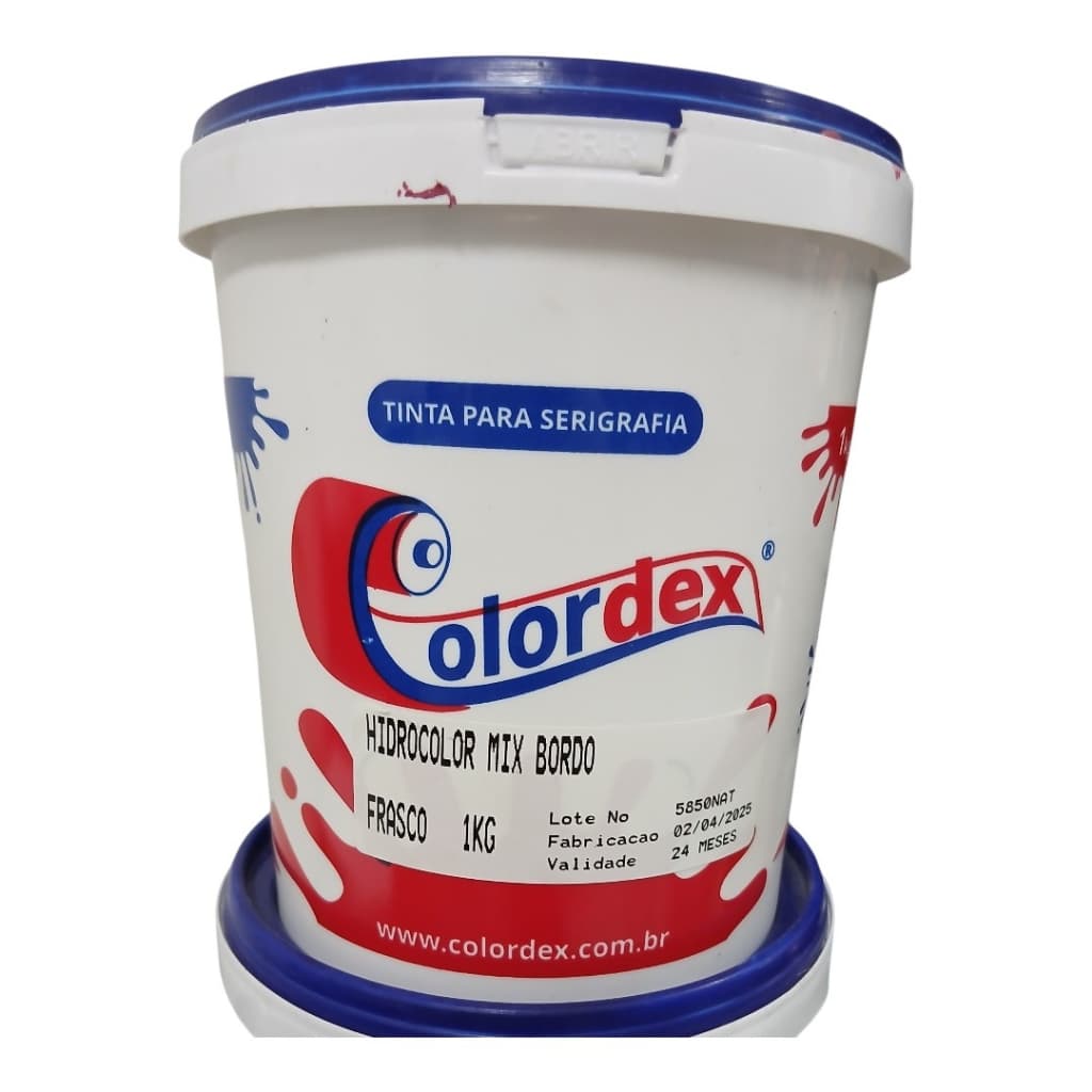 TINTA PARA SERIGRAFIA COLORDEX - BORDO/MAGENTA - 1KG