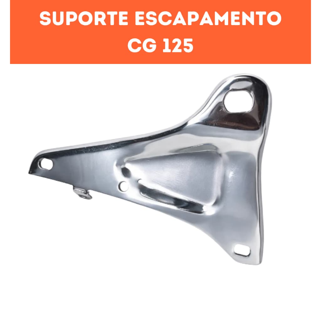 Suporte Escape Cg Titan 2000 Á 2004 Fan 125 05/2013 Cromado