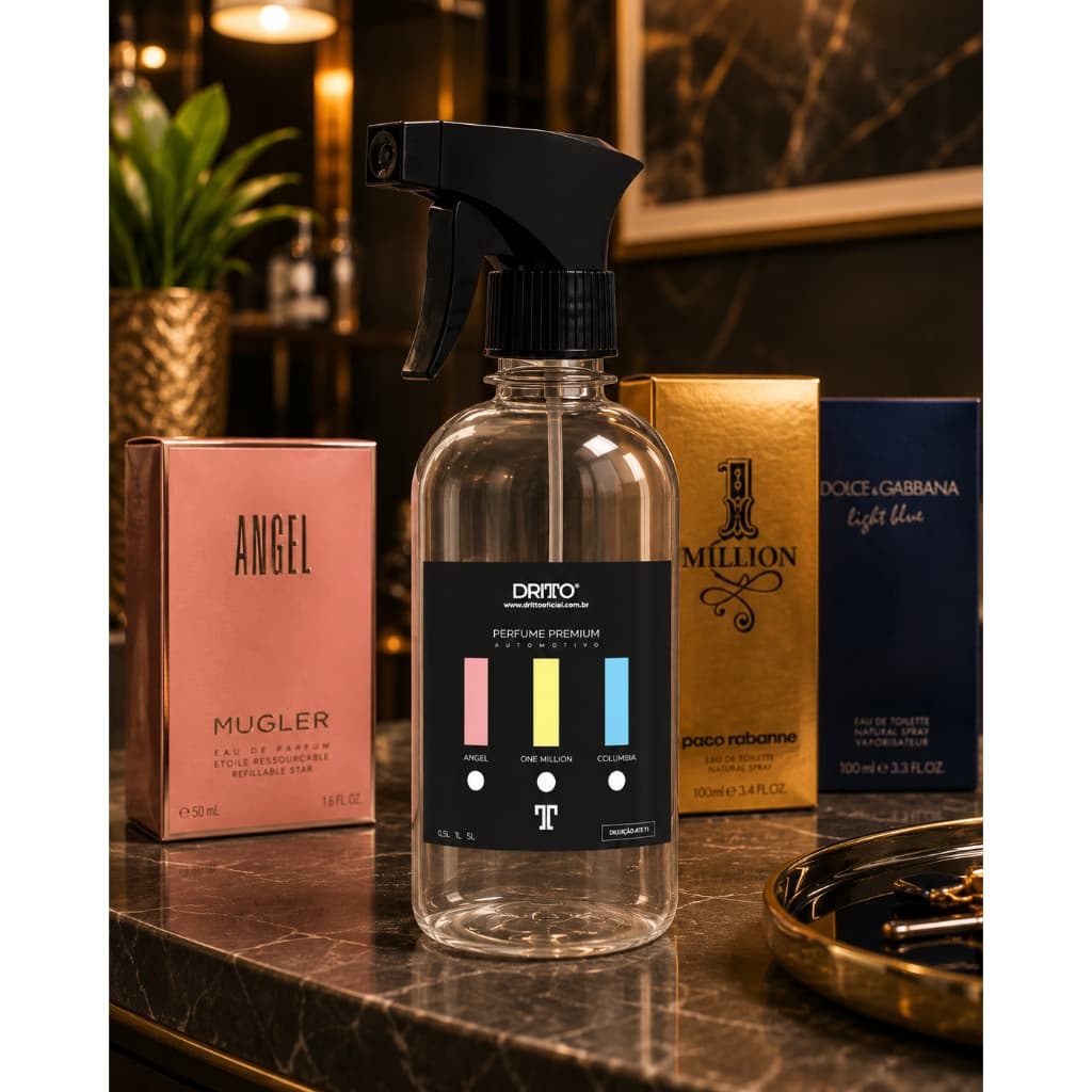 Cheirinho Para Carro Aromatizante Automotivo 1L Elimina Cheiros Fortes Perfume Importado Dritto