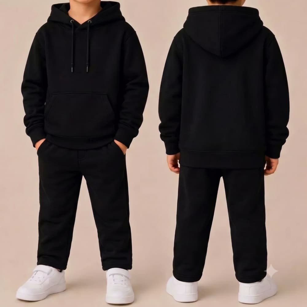 Conjunto de Moletom Kit Moletom Infantil Juvenil Calça E Blusa De Frio Menino Menina Do 4 Ao 12 Confortável