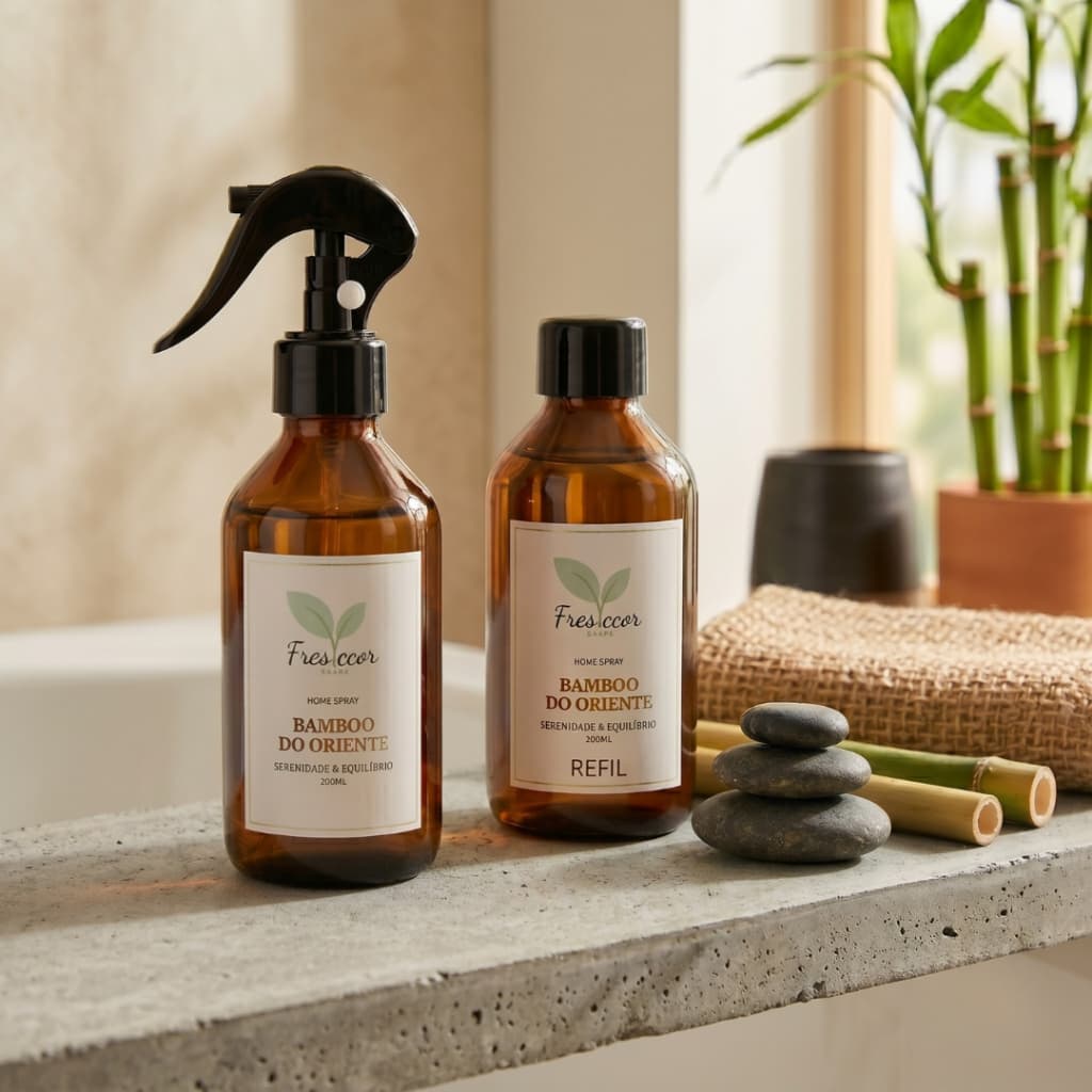 Kit Home Spray 200ml + Refil 200ml - Essências Premium - Perfumaria Fina - Escolha seu Aroma