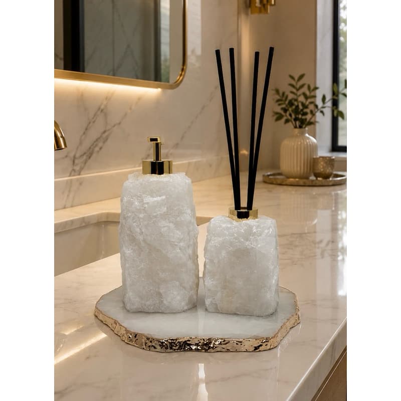 Kits Lavabo Com Bandeja Saboneteira Difusor e Bandeja