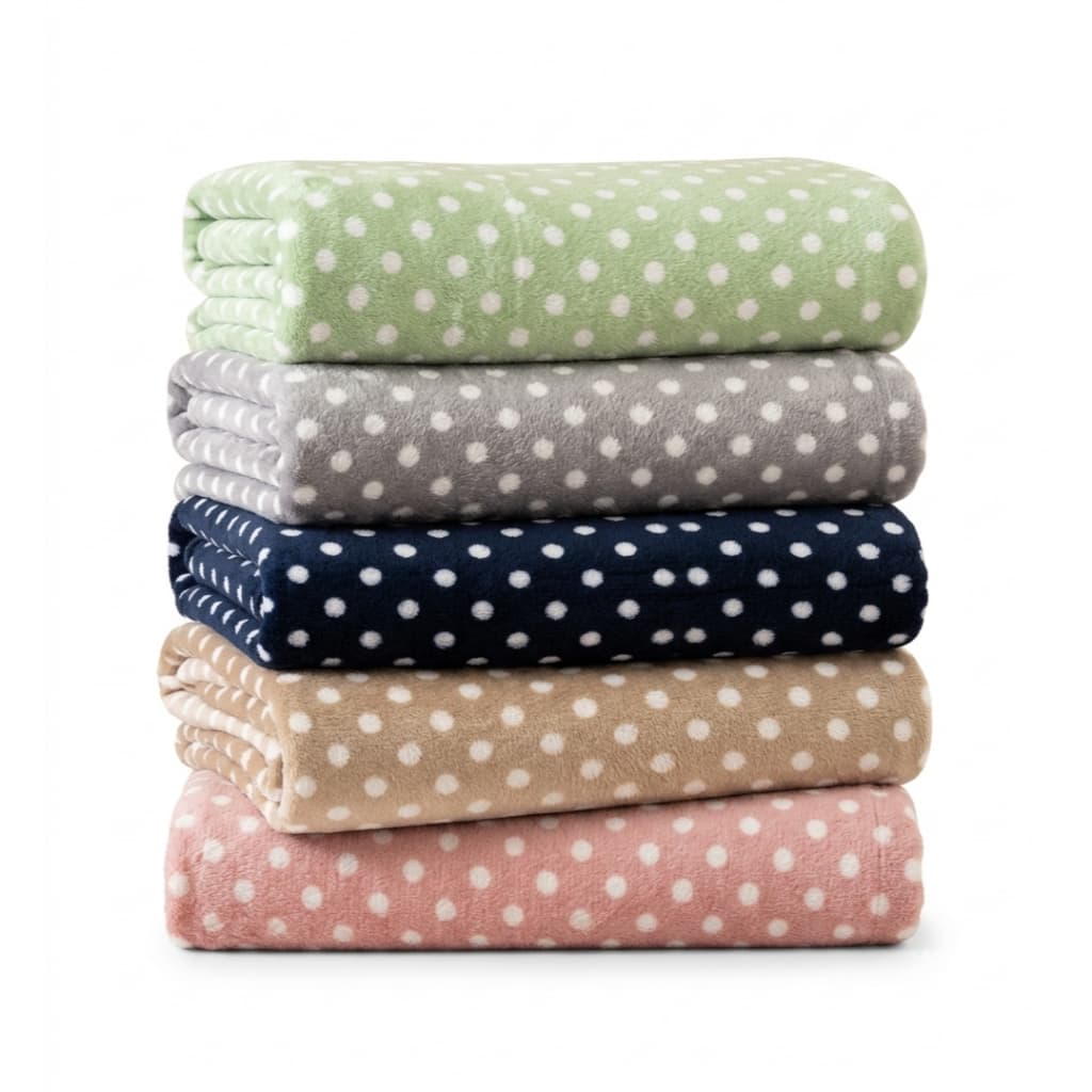 Cobertor Manta Soft Petit Poá Cama Queen Size 180 Gramatura Andreza Enxovais Macia Quentinha Inverno Frio