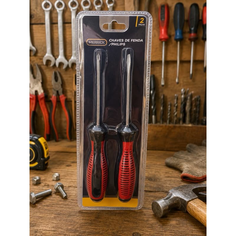 KIT 2 CHAVES FENDA/PHILIPS FERRAMENTAS ONYX CHAVE DE FENDA E CHAVE PHILIPS