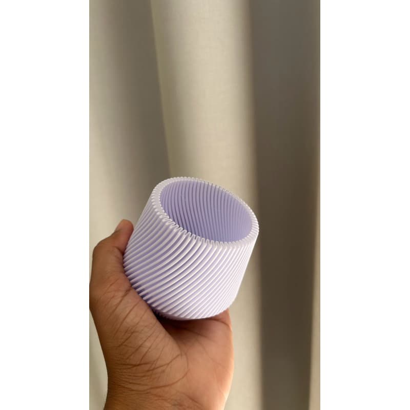 Vaso Decorativo Elegante Moderno Claudia Minimalista Elegante Branco Moderno Diagonal