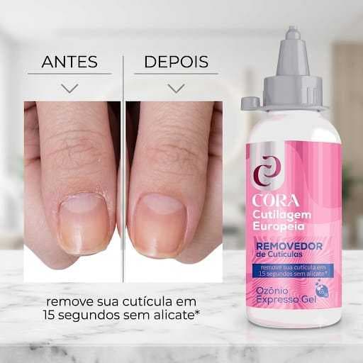 Expresso Gel Cora Ozônio Cutilagem Europeia Removedor de Cuticula 100ml Lançamento